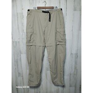 REI Convertible Pants Men Size XLx34 (Act. 39x34) Beige Outdoor Hiking